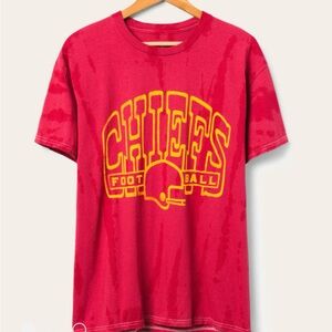 Junk Food KANSAS CITY CHIEFS TIE DYE SHORT SLEEVE TEE